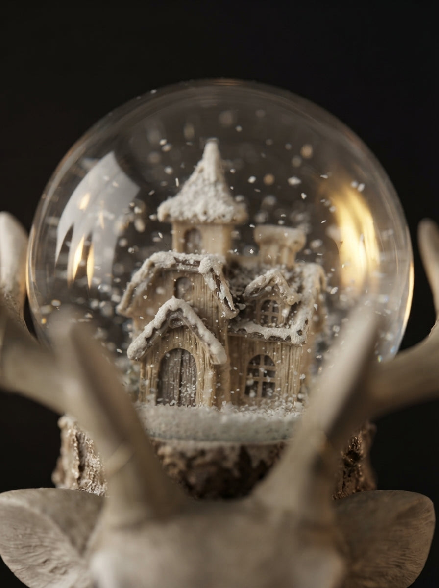 Winter Reindeer LED Işıklı Yılbaşı Kar Küresi