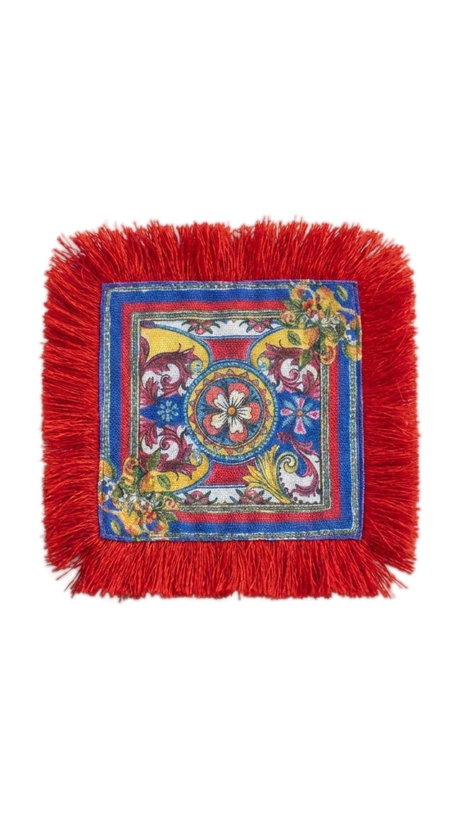 Solea Clover Rouge Cocktail Napkin