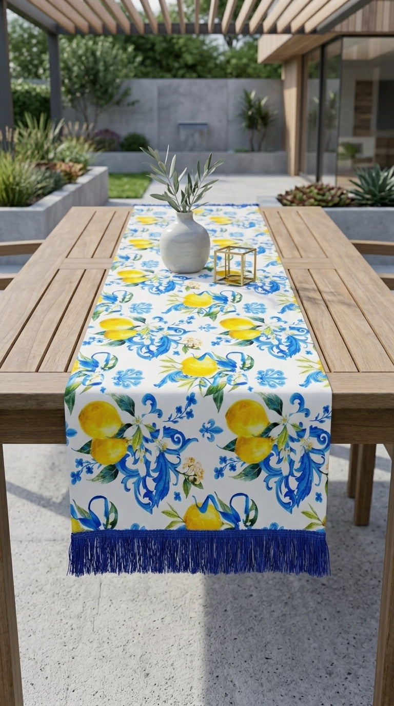 Limoncella Azure Tassel Runner