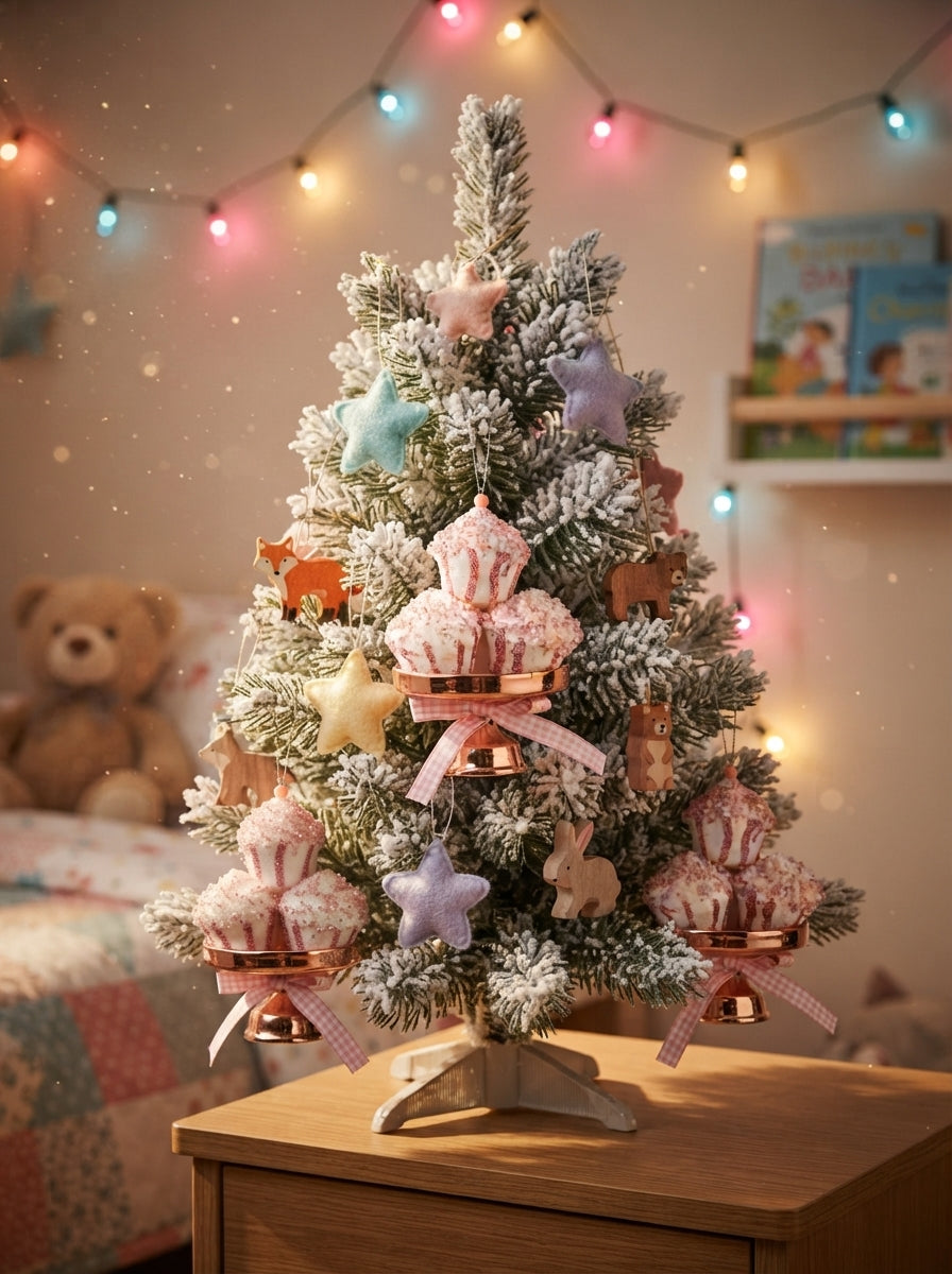 Candyland Cupcake 4’lü Ağaç Süsü