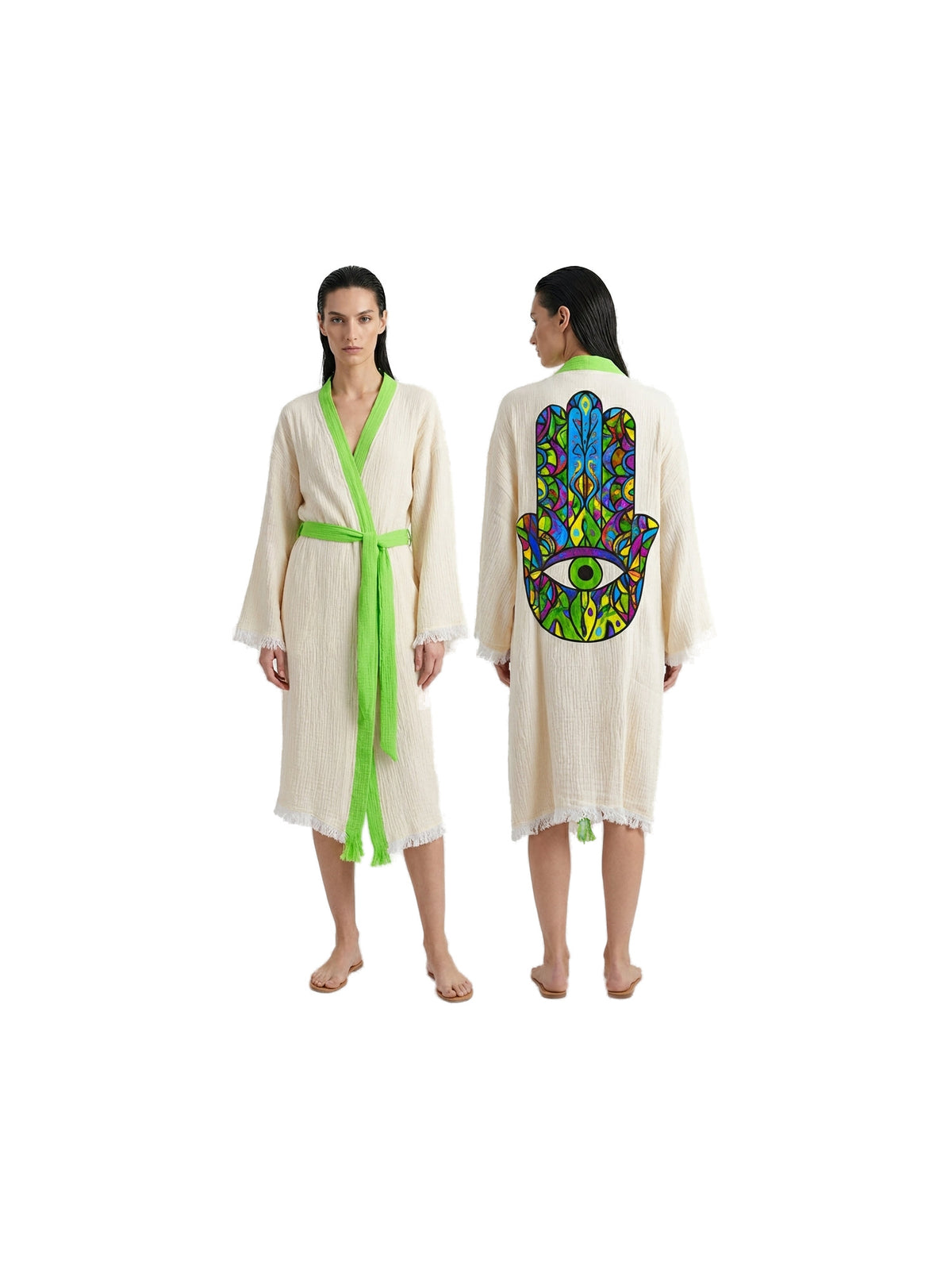 Talisman Bloom Kimono Yeşil