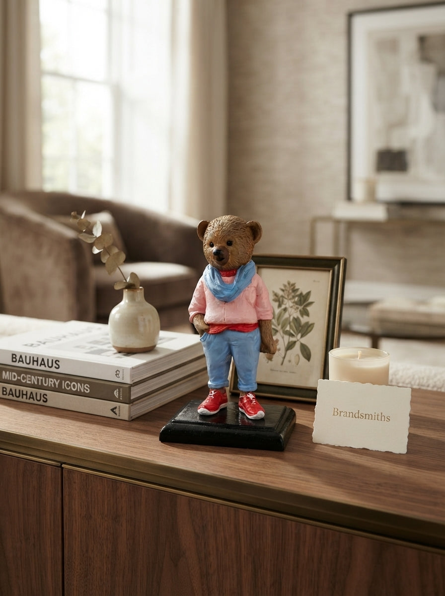 City Street Teddy Dekoratif Obje