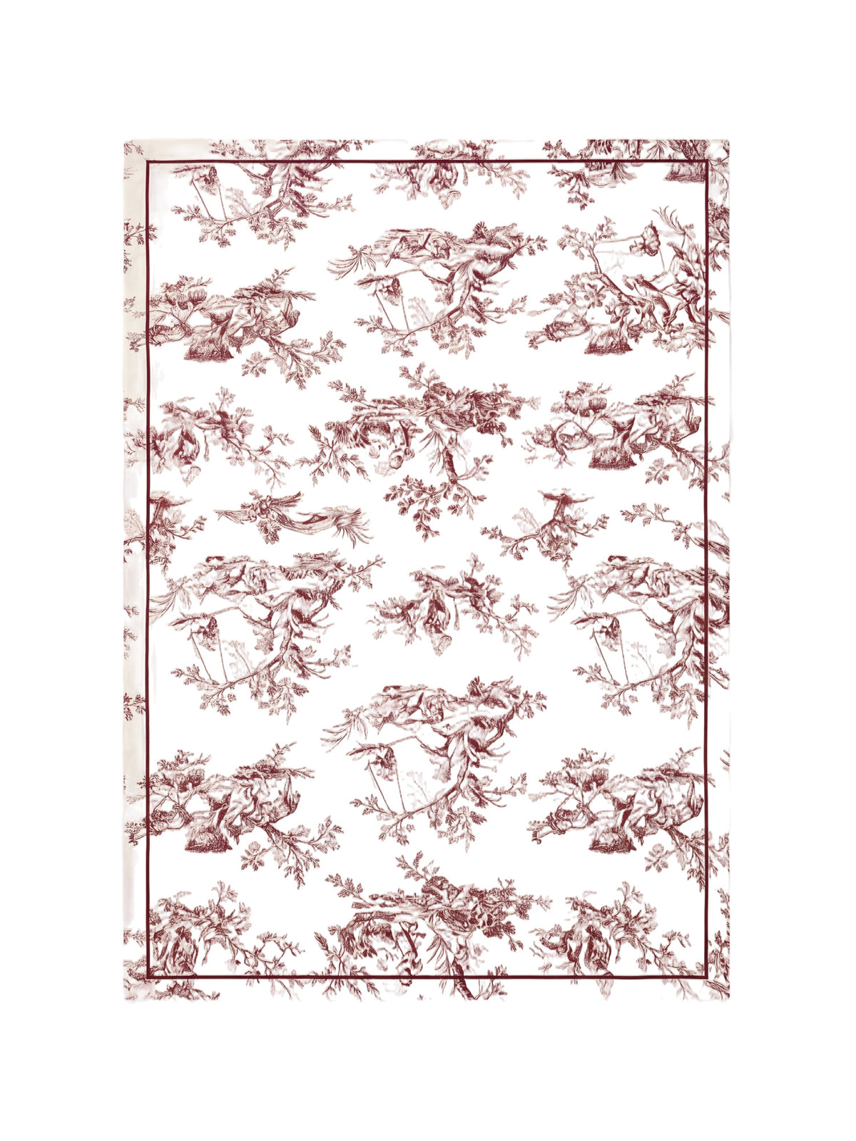 Toilea Burgundy Tablecloth
