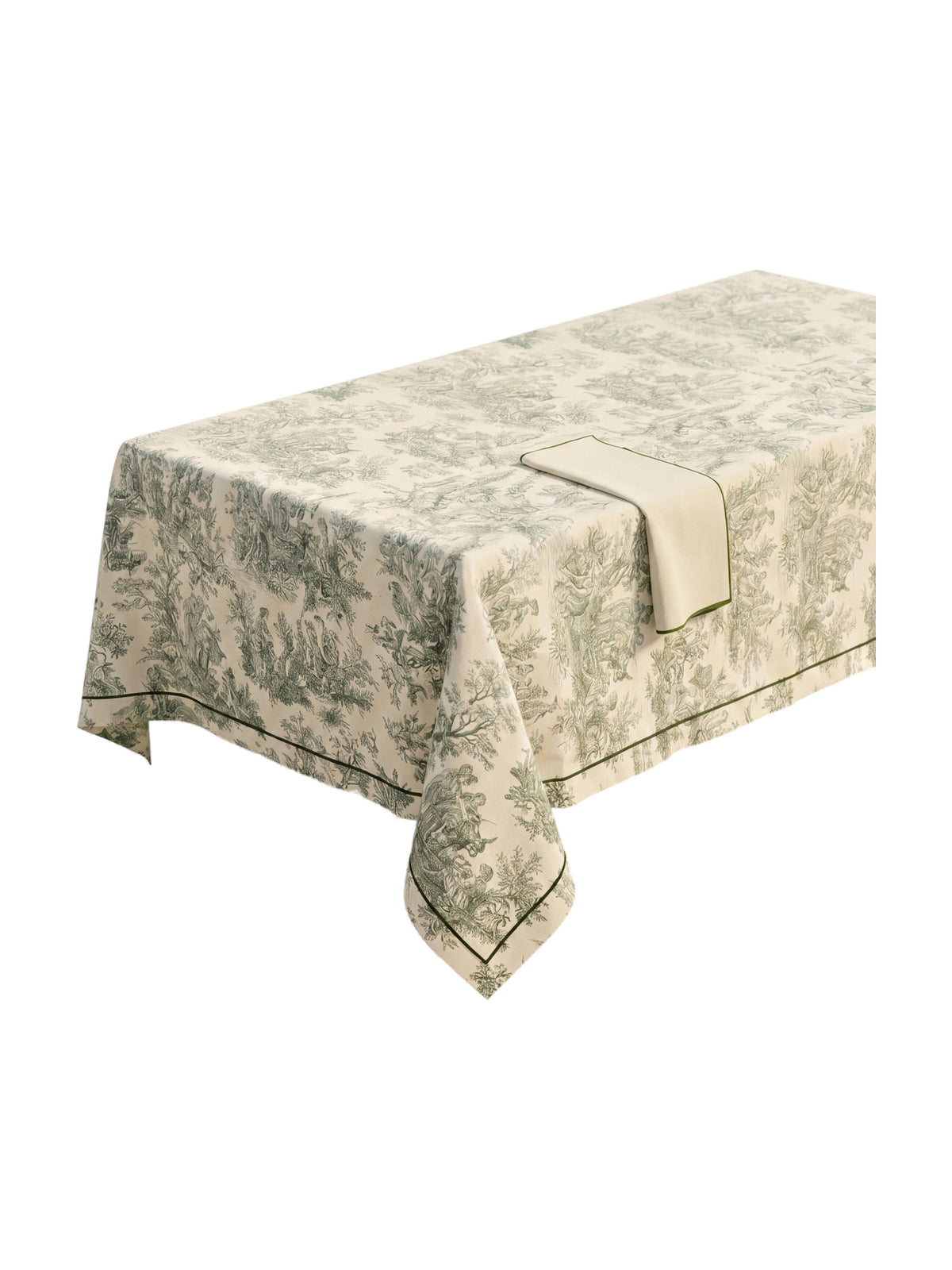 Toilea Verde Embroidered Tablecloth