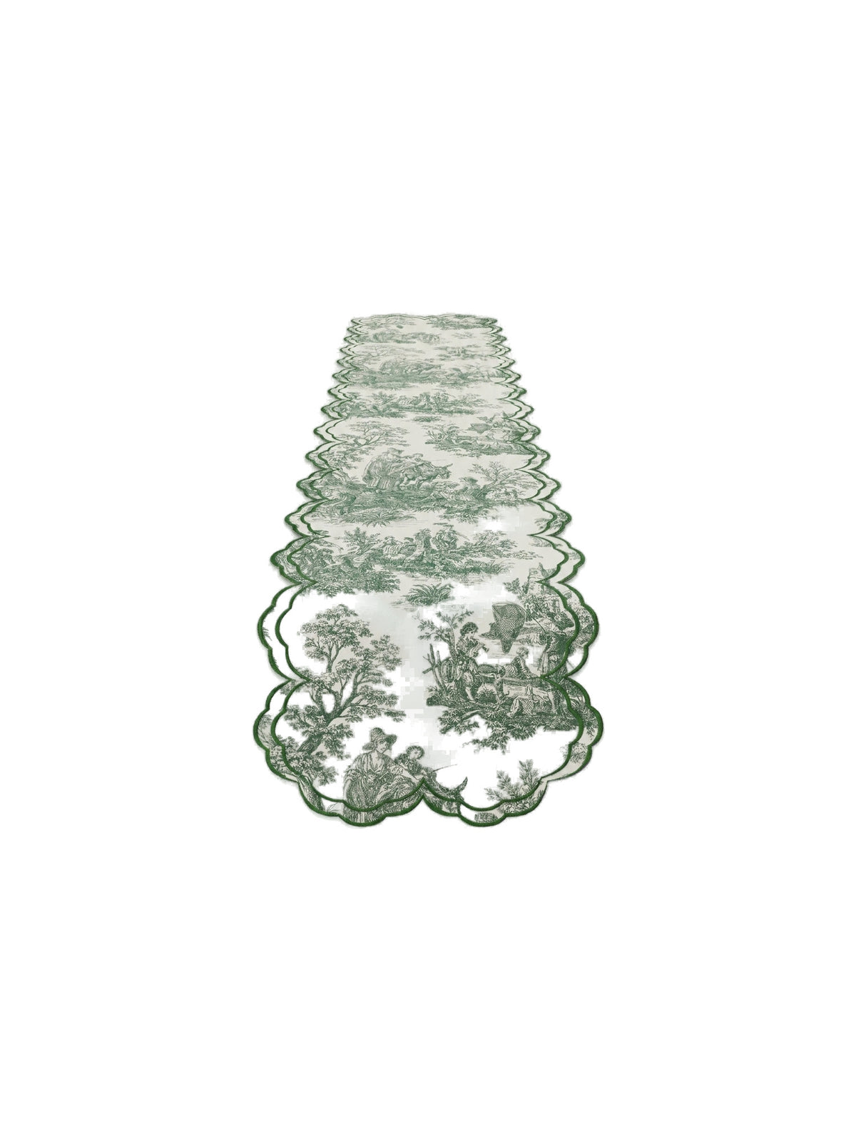 Toilea Verde Embroidered Runner