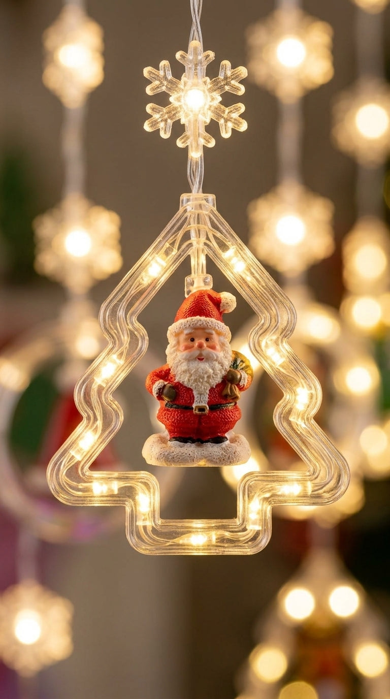 Christmas Magic 130 LED Figürlü Perde Yılbaşı Işığı