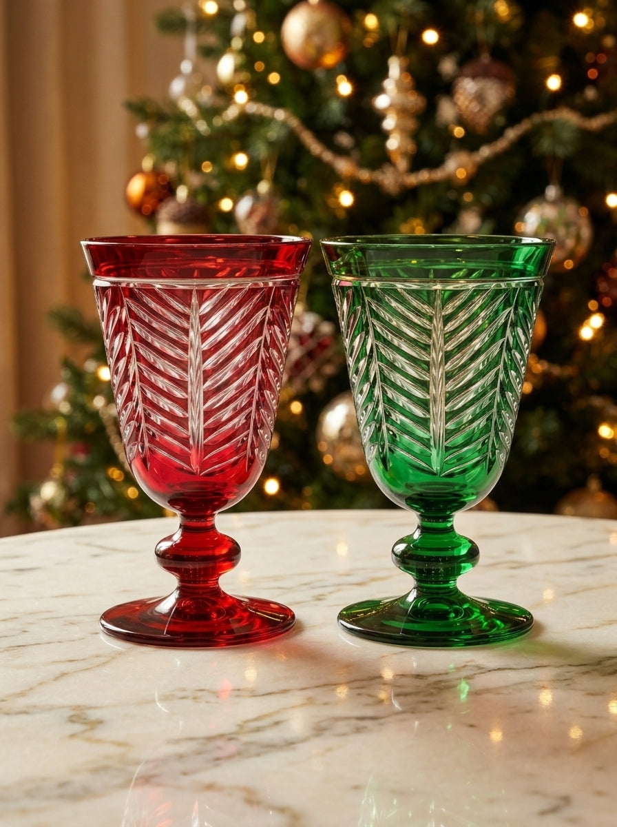 Riva Christmas Emerald Kristal Kadeh