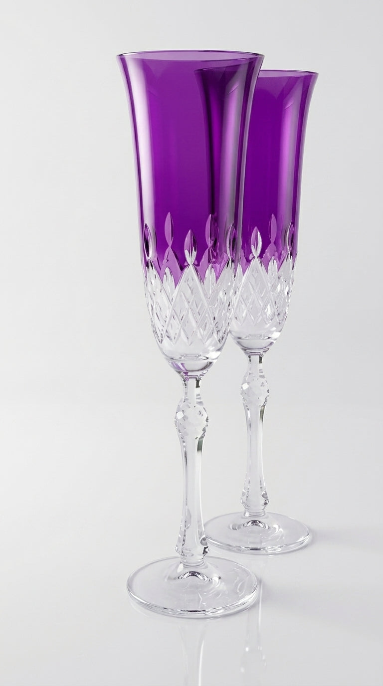 Celeste Flüt Şampanya Kadehi- Amethyst