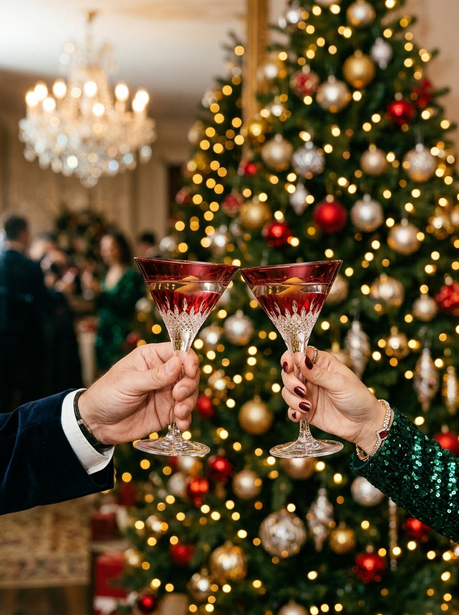 Celeste Christmas Ruby Martini Kadehi