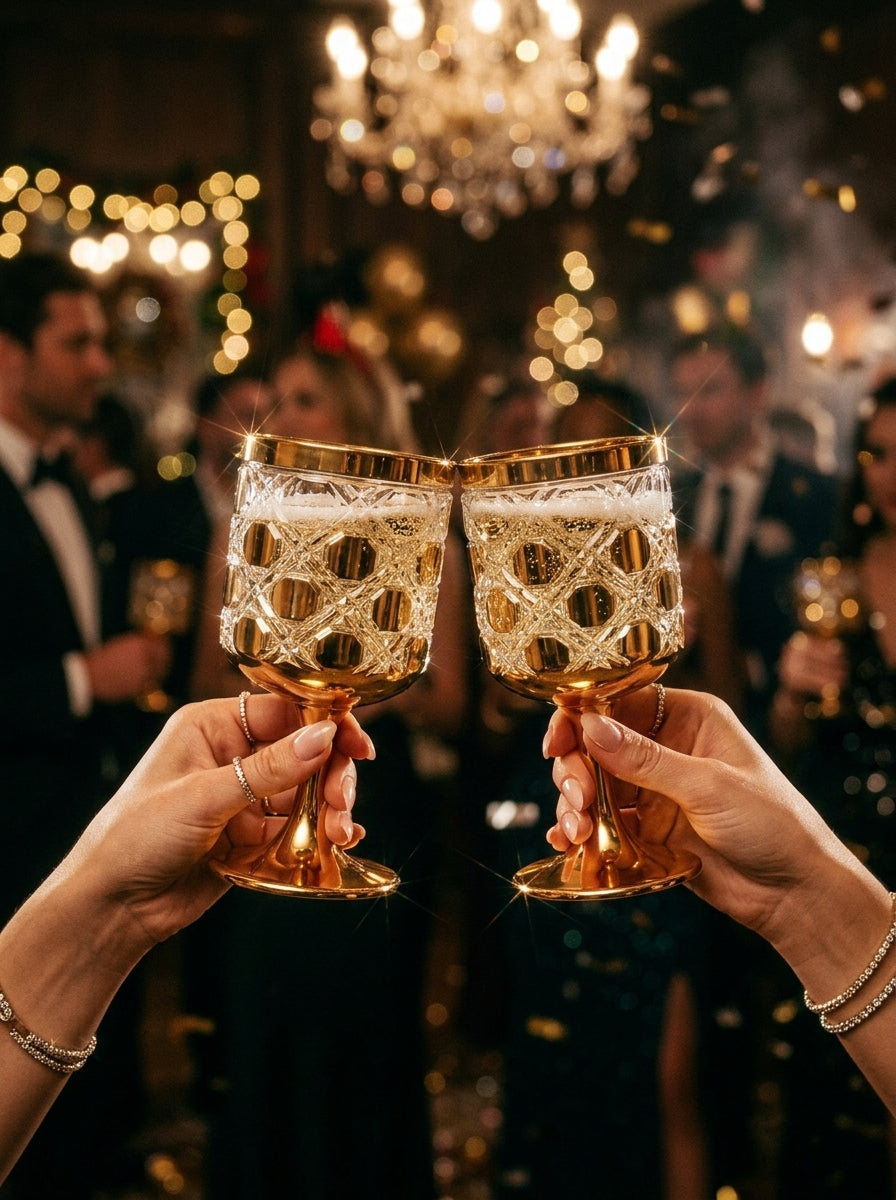 Christmas Classics – Golden Circle İkili Kristal Kadeh Seti