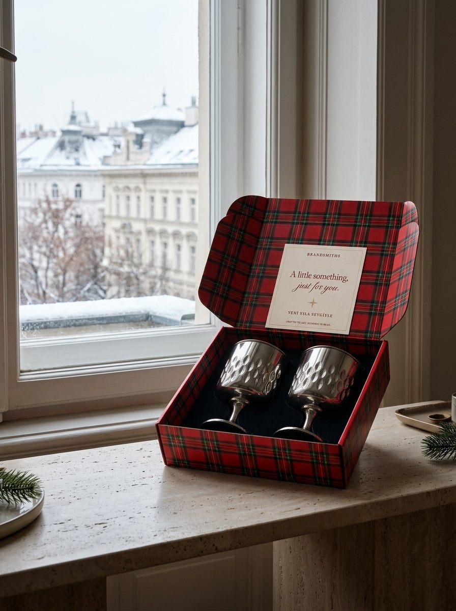 Christmas Classics – Eclat Nova Titanium İkili Kristal Kadeh Seti