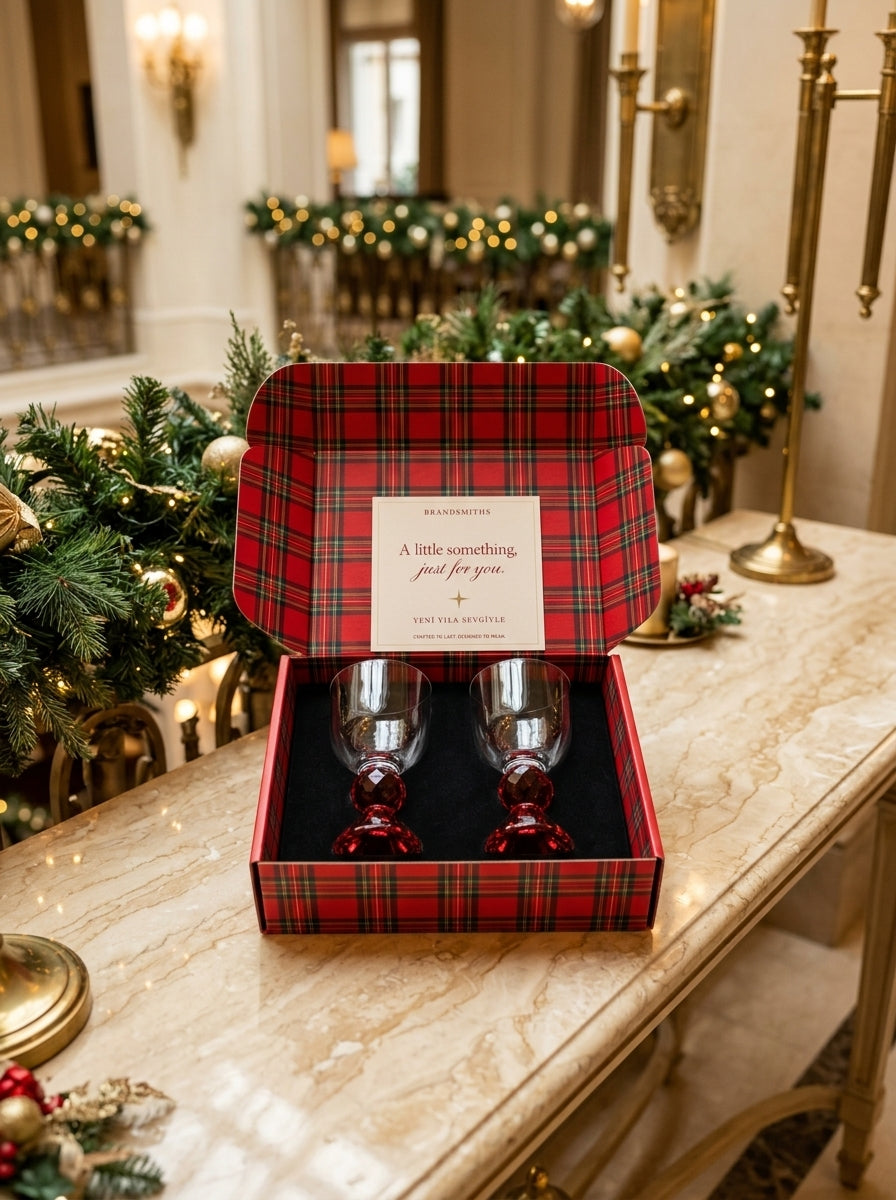 Christmas Classics – Ruby Ruby Lumi İkili Kristal Kadeh Seti