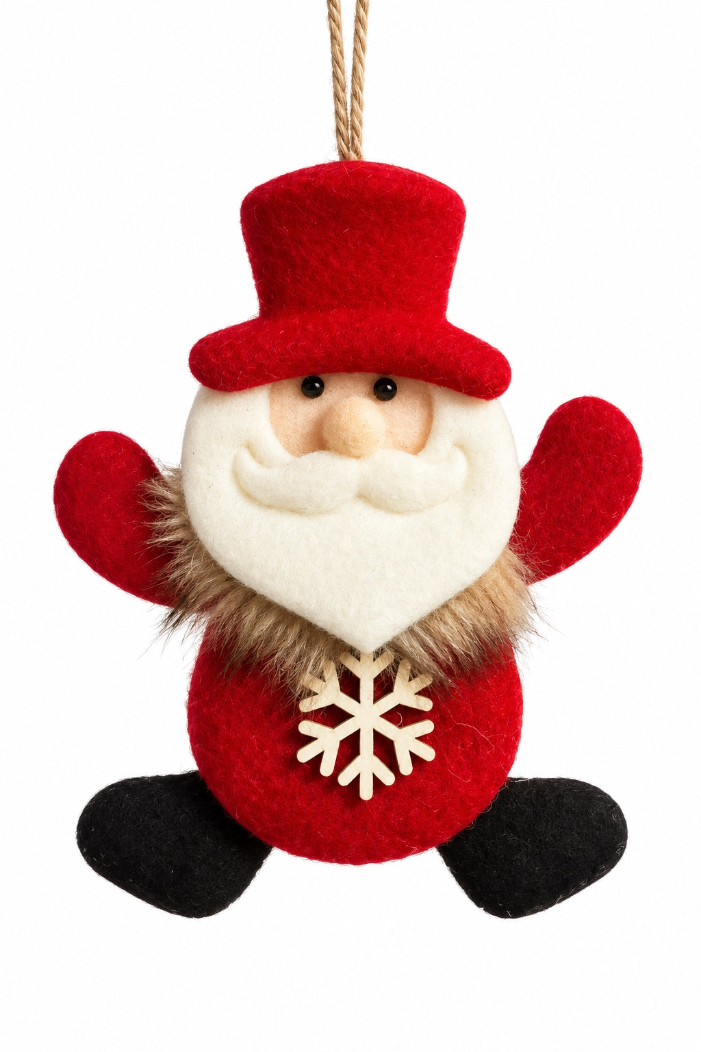 Snowflake Santa Peluş Yılbaşı Ağaç Süsü