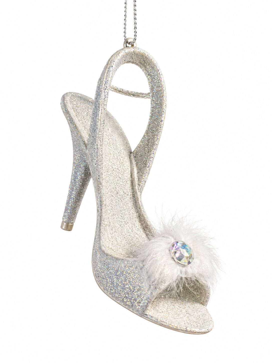 Crystal Cinderella Silver Stiletto Yılbaşı Ağacı Süsü