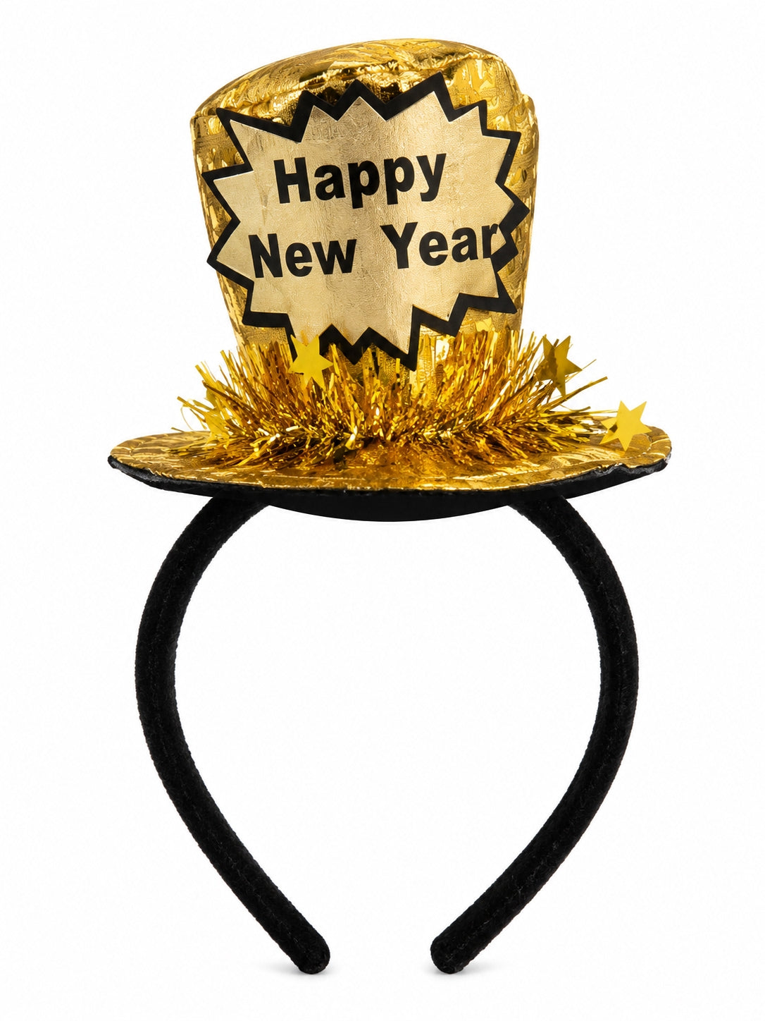 Golden Party Hat Happy New Year Yılbaşı Tacı