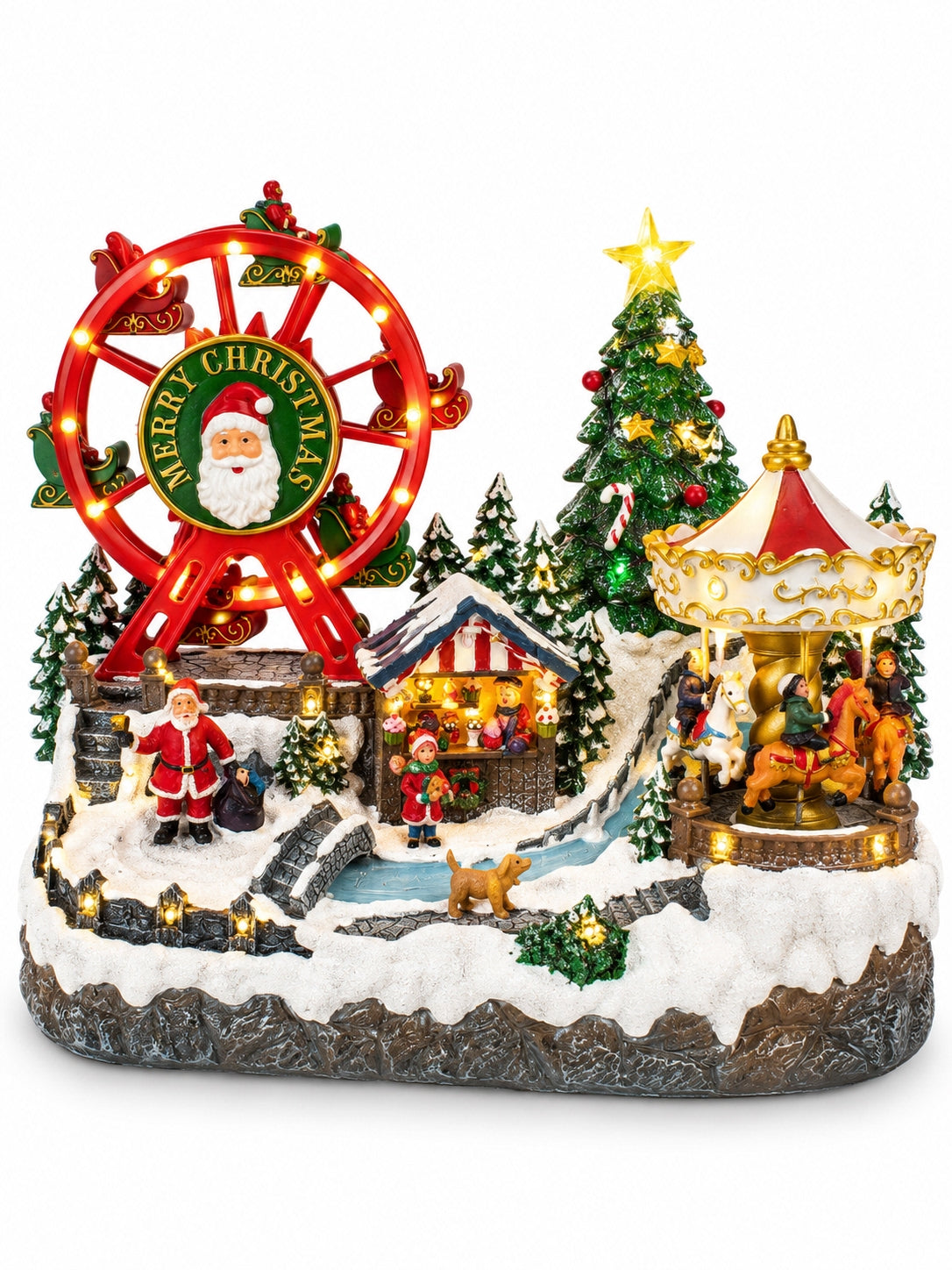 Christmas Wonderland Işıklı, Müzikli &Hareketli Yılbaşı Lunaparkı