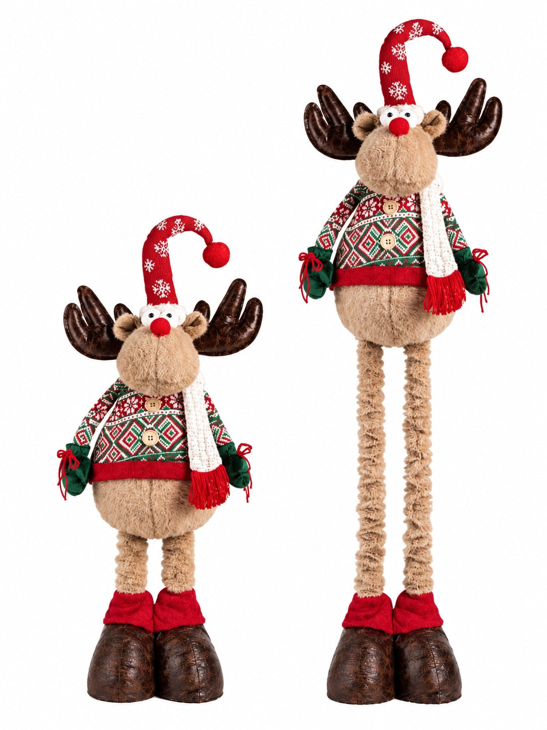 Rudolph Joy Teleskopik Bacaklı Dekoratif Yılbaşı Geyiği 120 CM