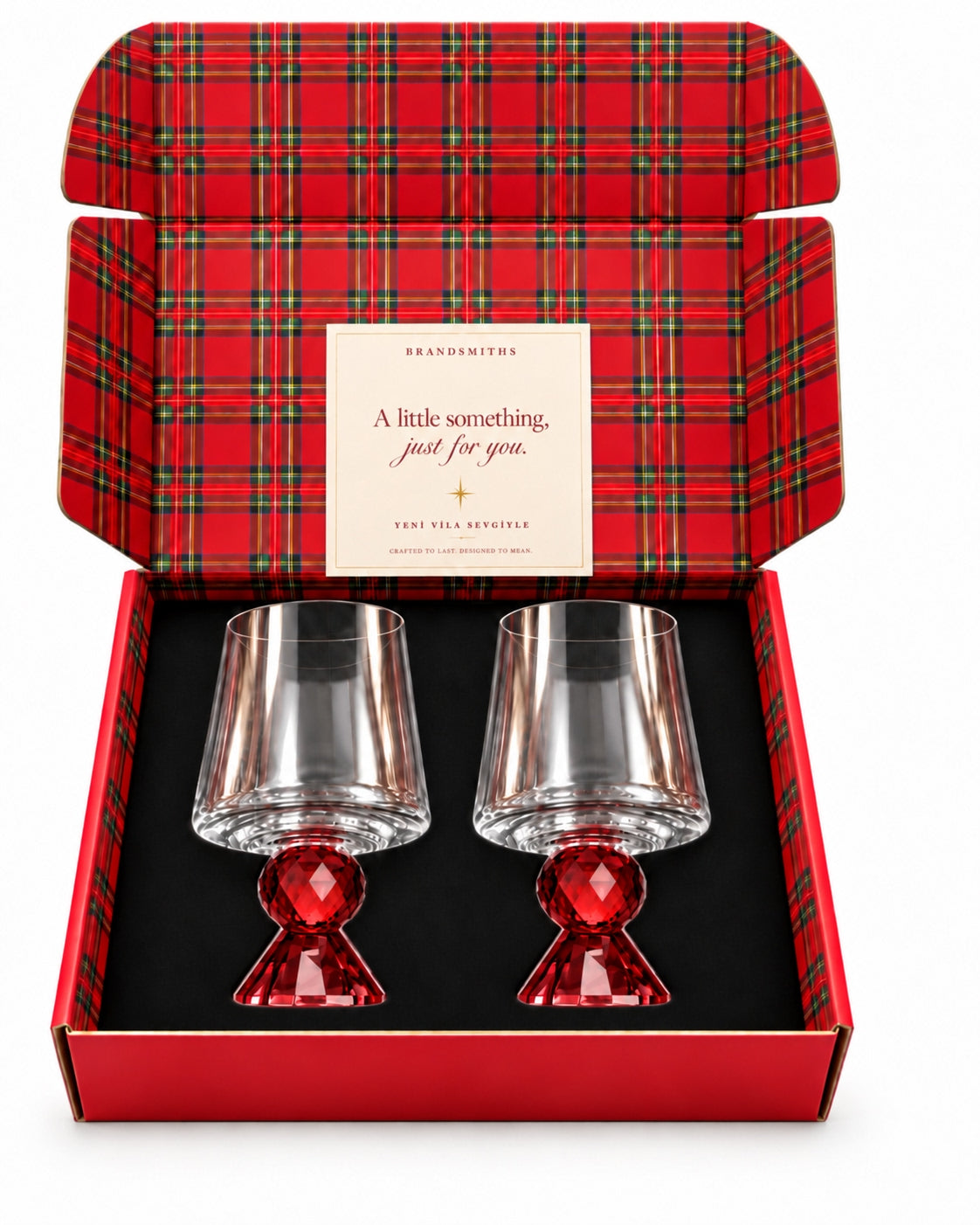 Christmas Classics – Ruby Ruby Lumi İkili Kristal Bardak Seti