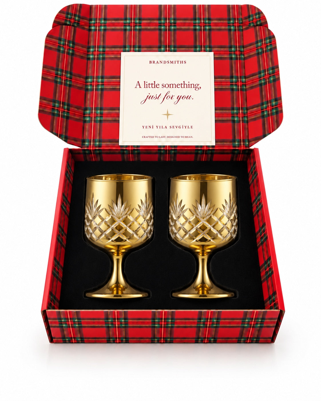 Christmas Classics – Eclat Arc Gold İkili Kristal Kadeh Seti
