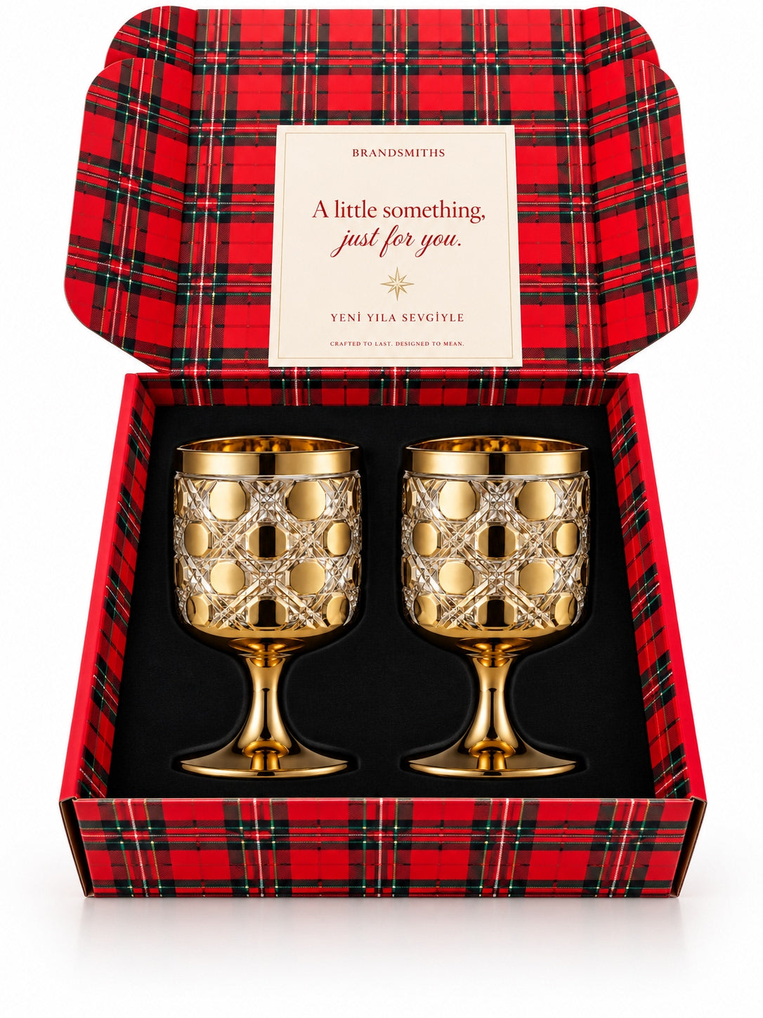 Christmas Classics – Golden Circle İkili Kristal Kadeh Seti