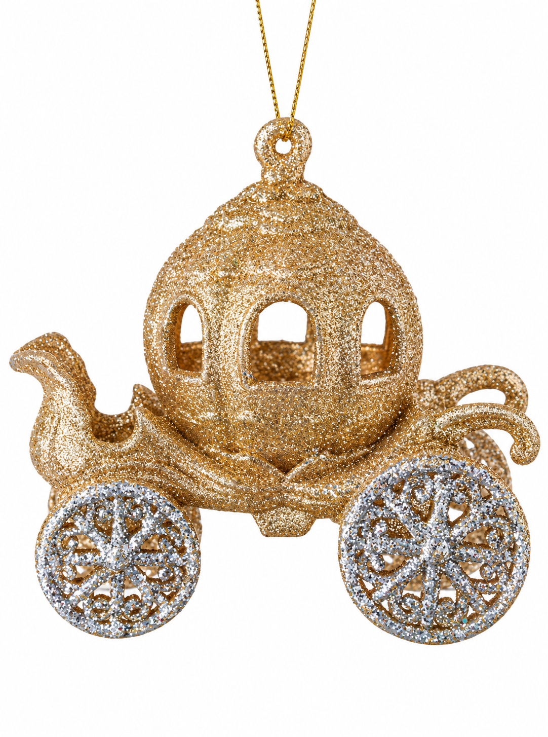 Champagne Glitter Masal Arabası Yılbaşı Süsü