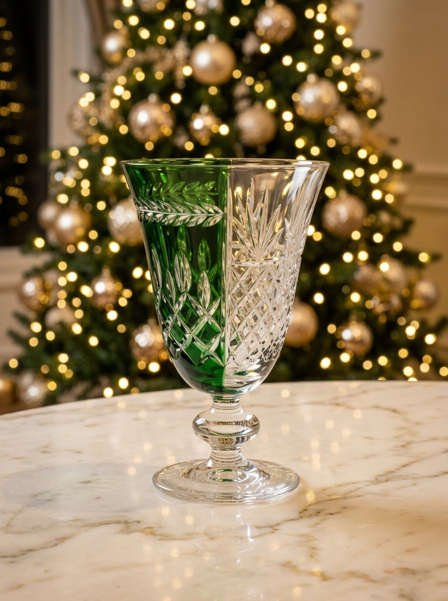 Valmont Christmas Emerald Kristal Kadeh
