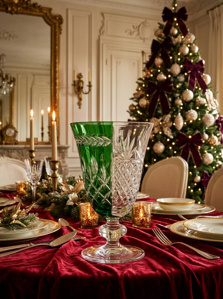Valmont Christmas Emerald Kristal Kadeh