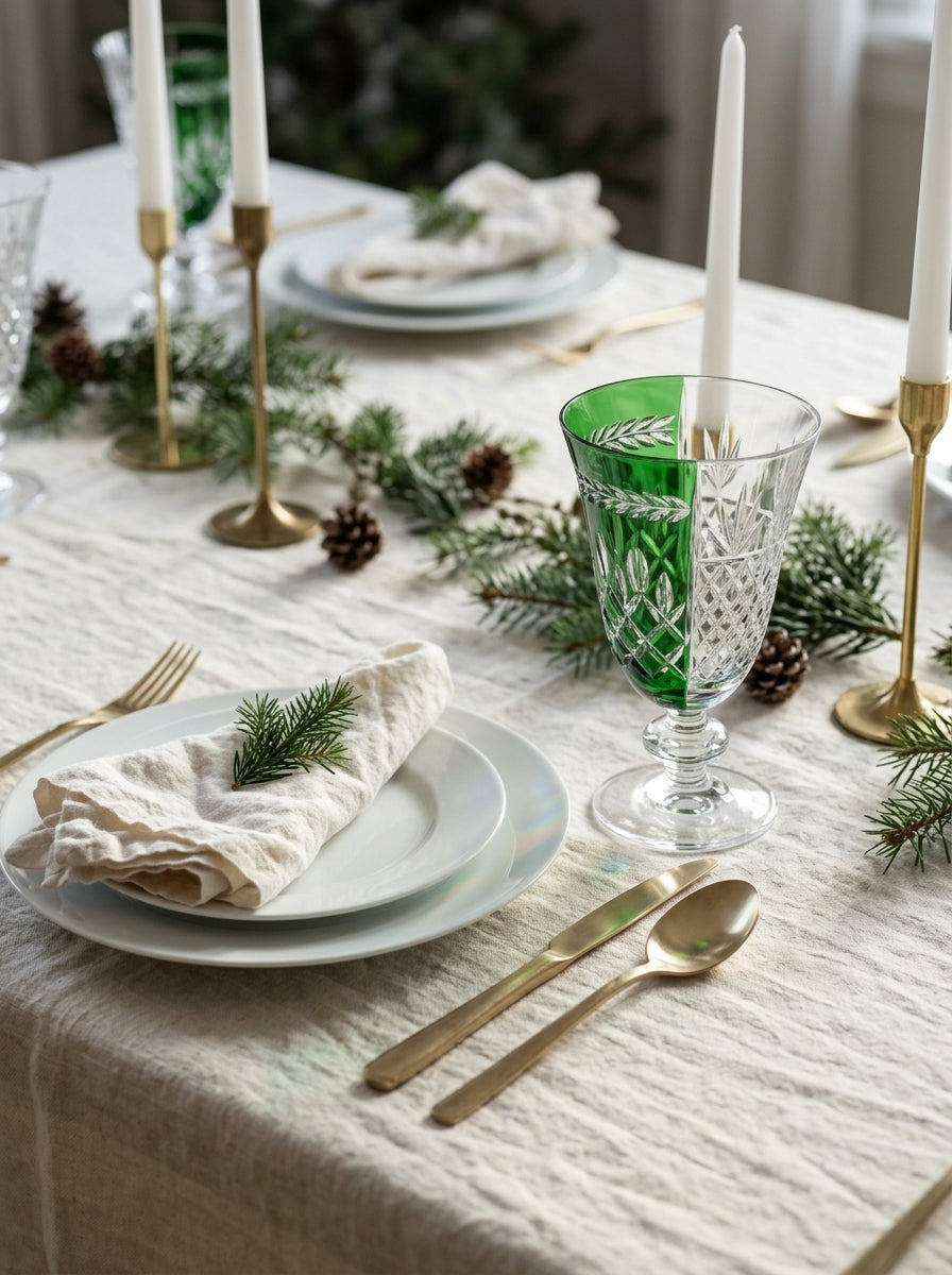 Valmont Christmas Emerald Kristal Kadeh