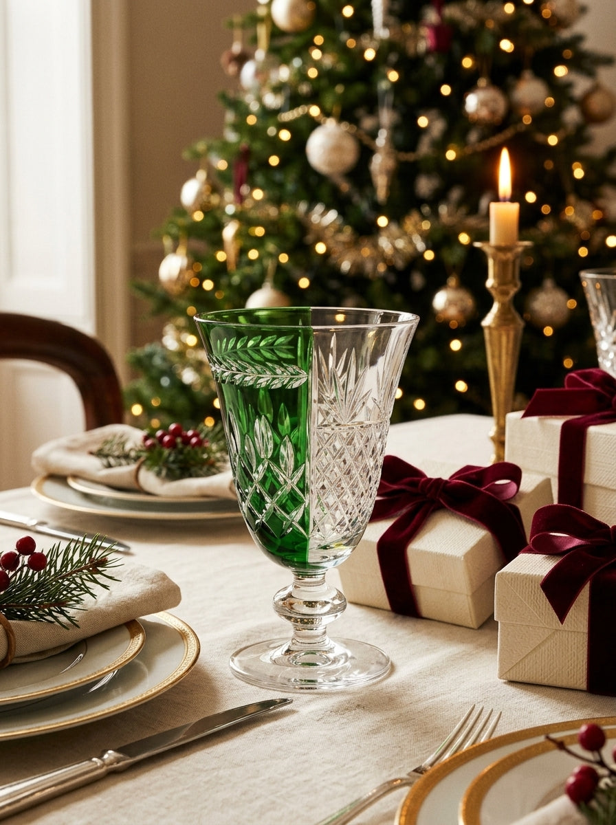 Valmont Christmas Emerald Kristal Kadeh