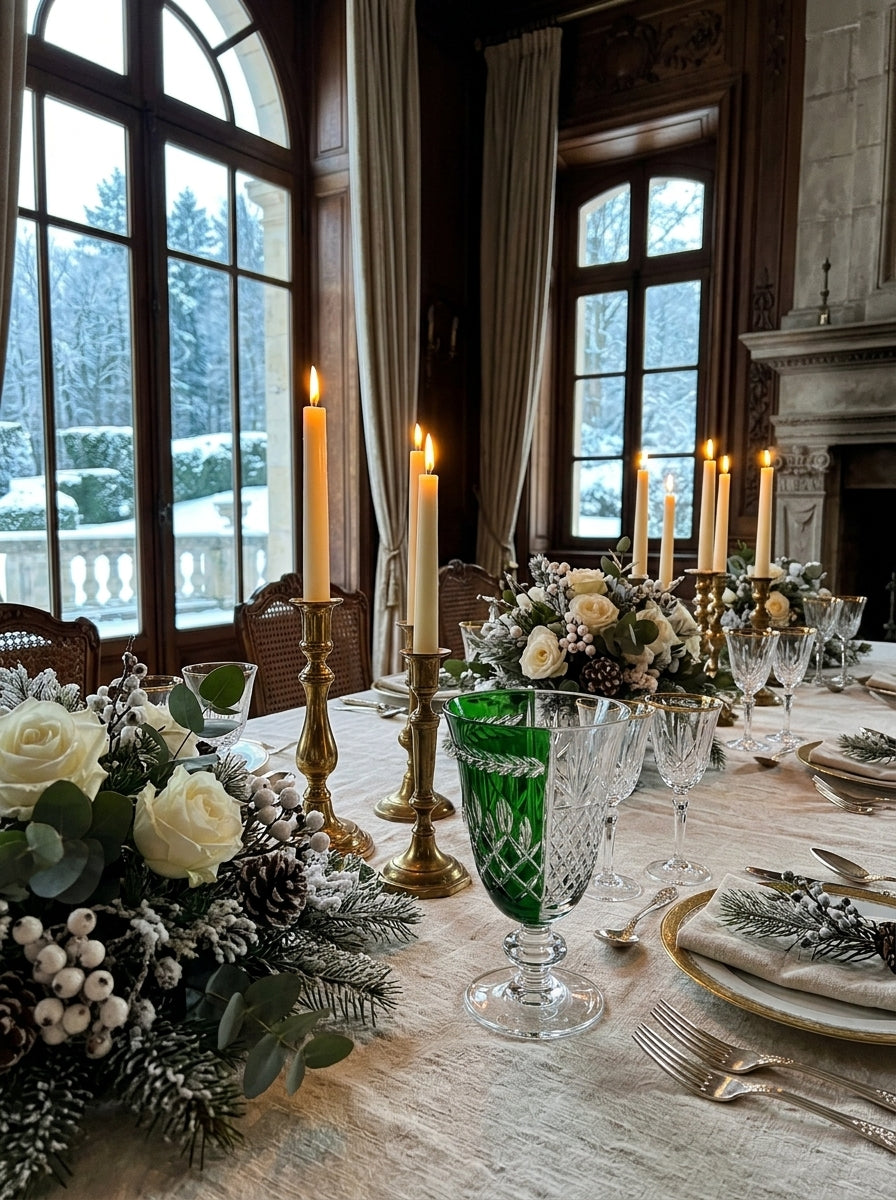 Valmont Christmas Emerald Kristal Kadeh