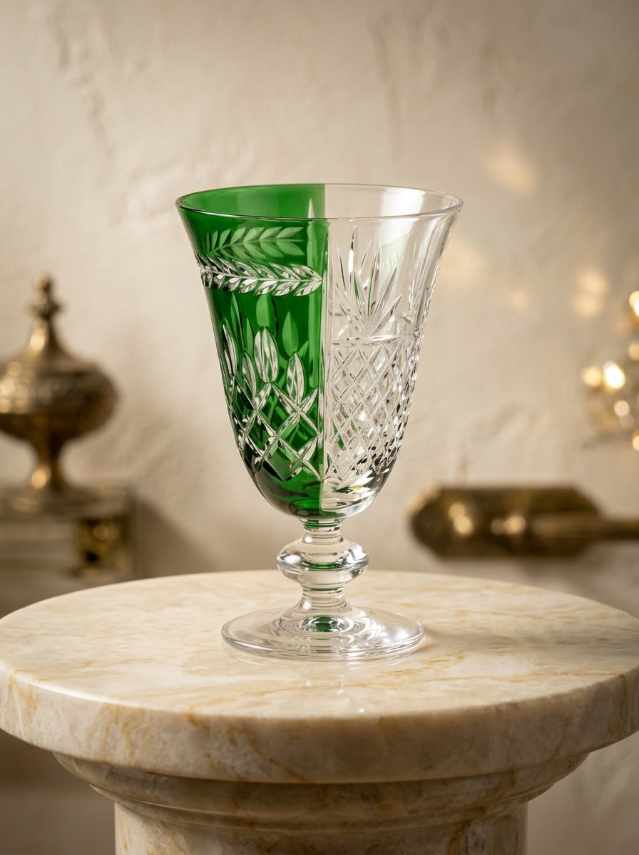 Valmont Christmas Emerald Kristal Kadeh