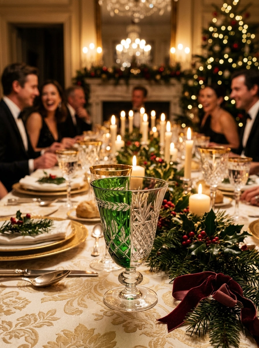 Valmont Christmas Emerald Kristal Kadeh