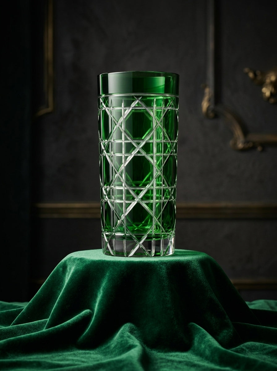Vetro Christmas Emerald Uzun Su Bardağı