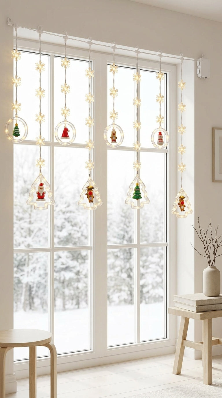 Christmas Magic 130 LED Figürlü Perde Yılbaşı Işığı
