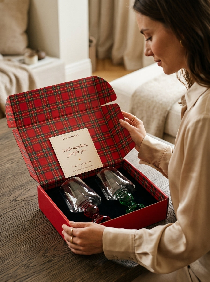 Christmas Classics – Ruby Ruby& Emerald Emerald Lumi İkili Kristal Bardak Seti