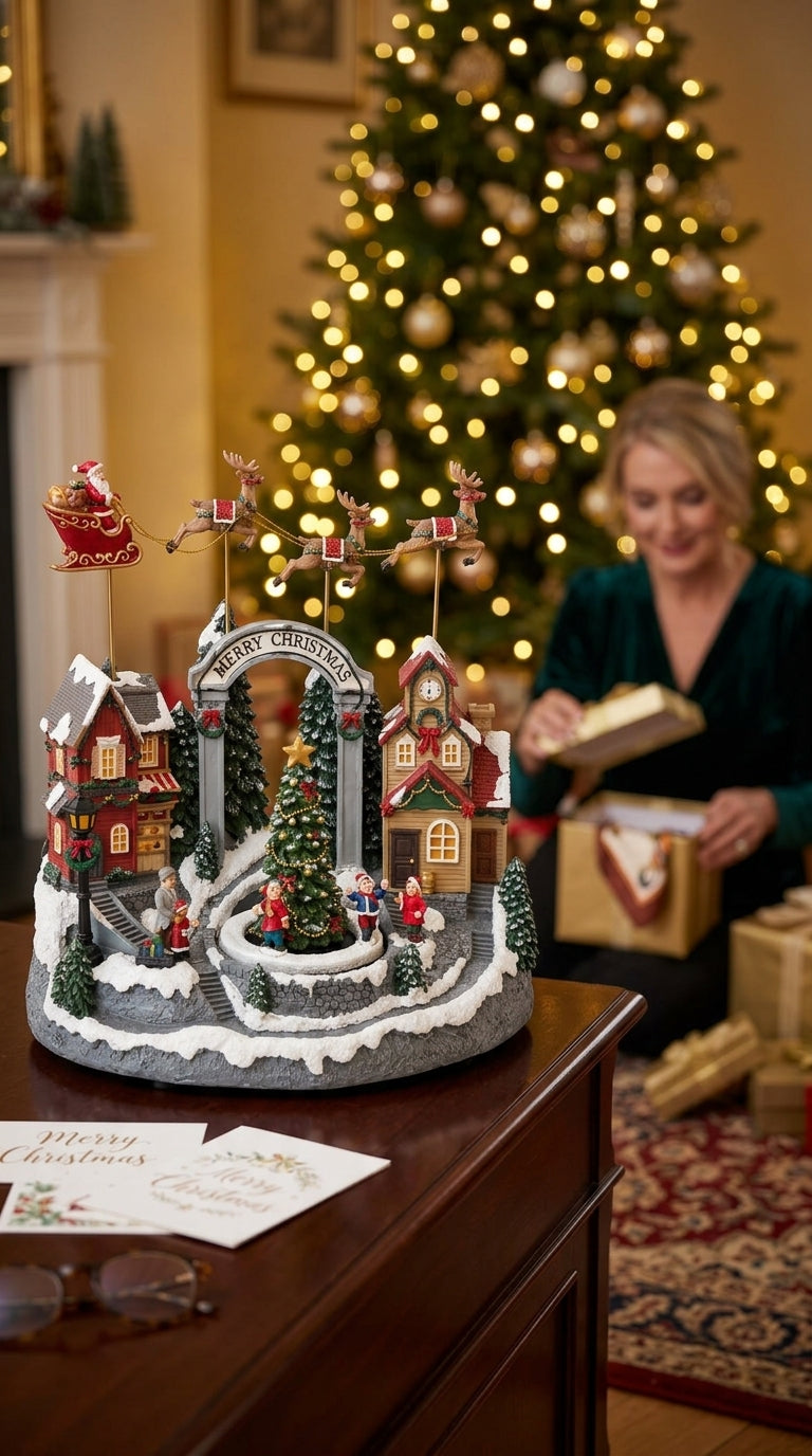 Merry Christmas Village Işıklı &Hareketli Yılbaşı Köyü