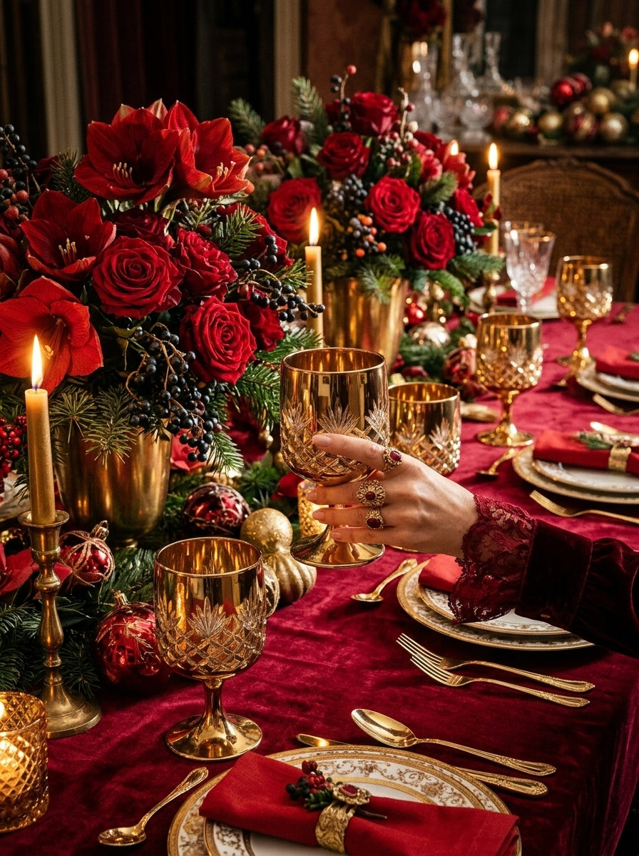 Christmas Classics – Eclat Arc Gold İkili Kristal Kadeh Seti