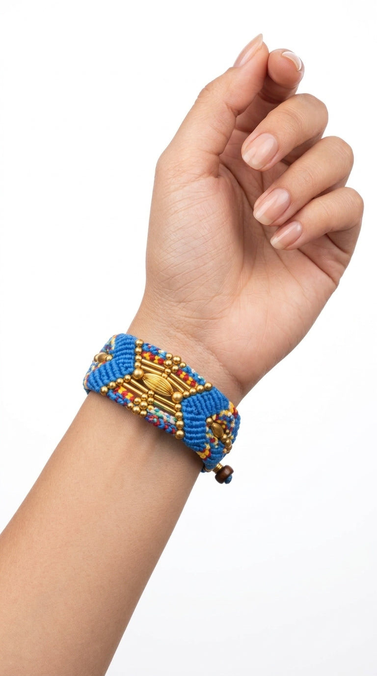 Nomad Relic Bracelet – Cobalt Blue