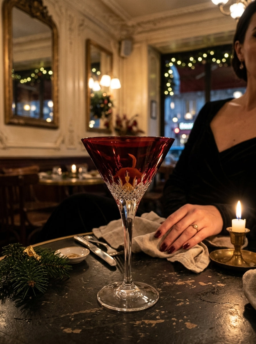 Celeste Christmas Ruby Martini Kadehi