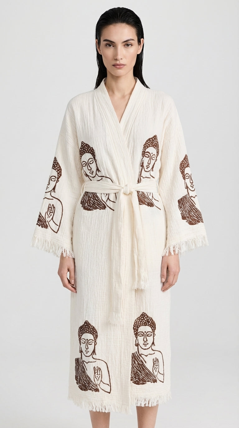 Natural Serenity Buddha Kimono