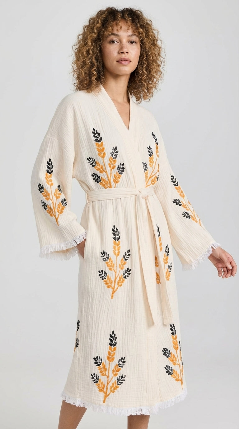Golden Wheat Kimono