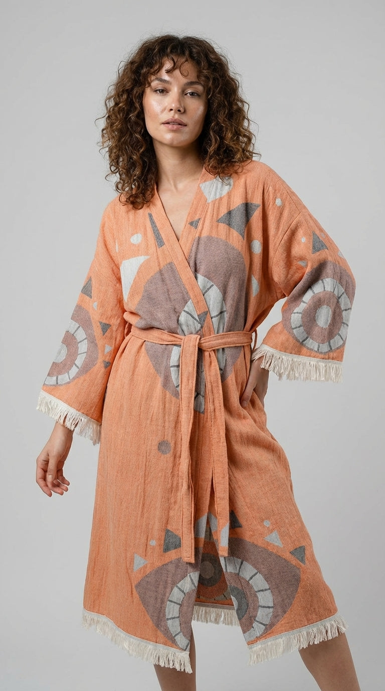 Brick Evil Eye Kimono
