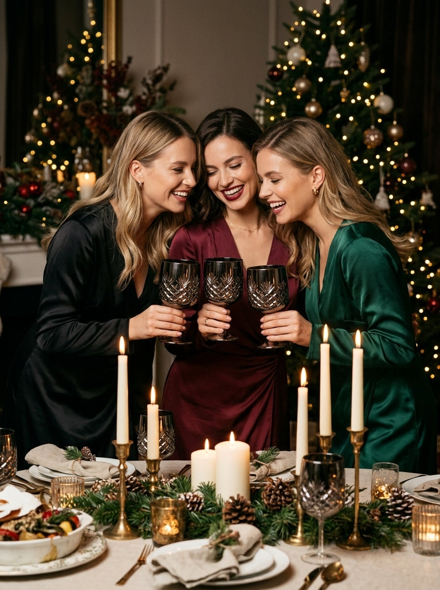 Christmas Classics – Eclat Arc Titanium İkili Kristal Kadeh Seti