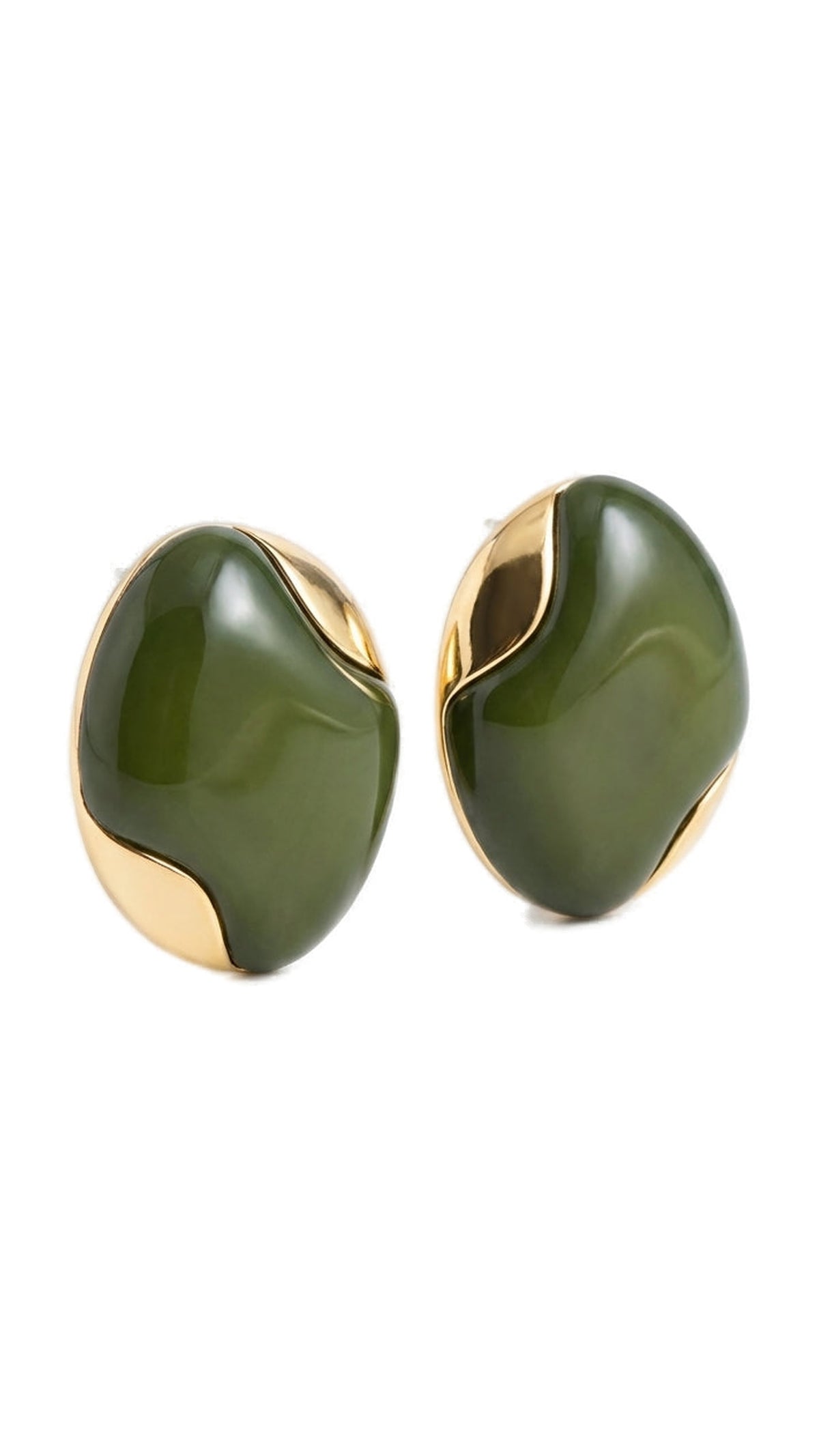 Green Stone Earring