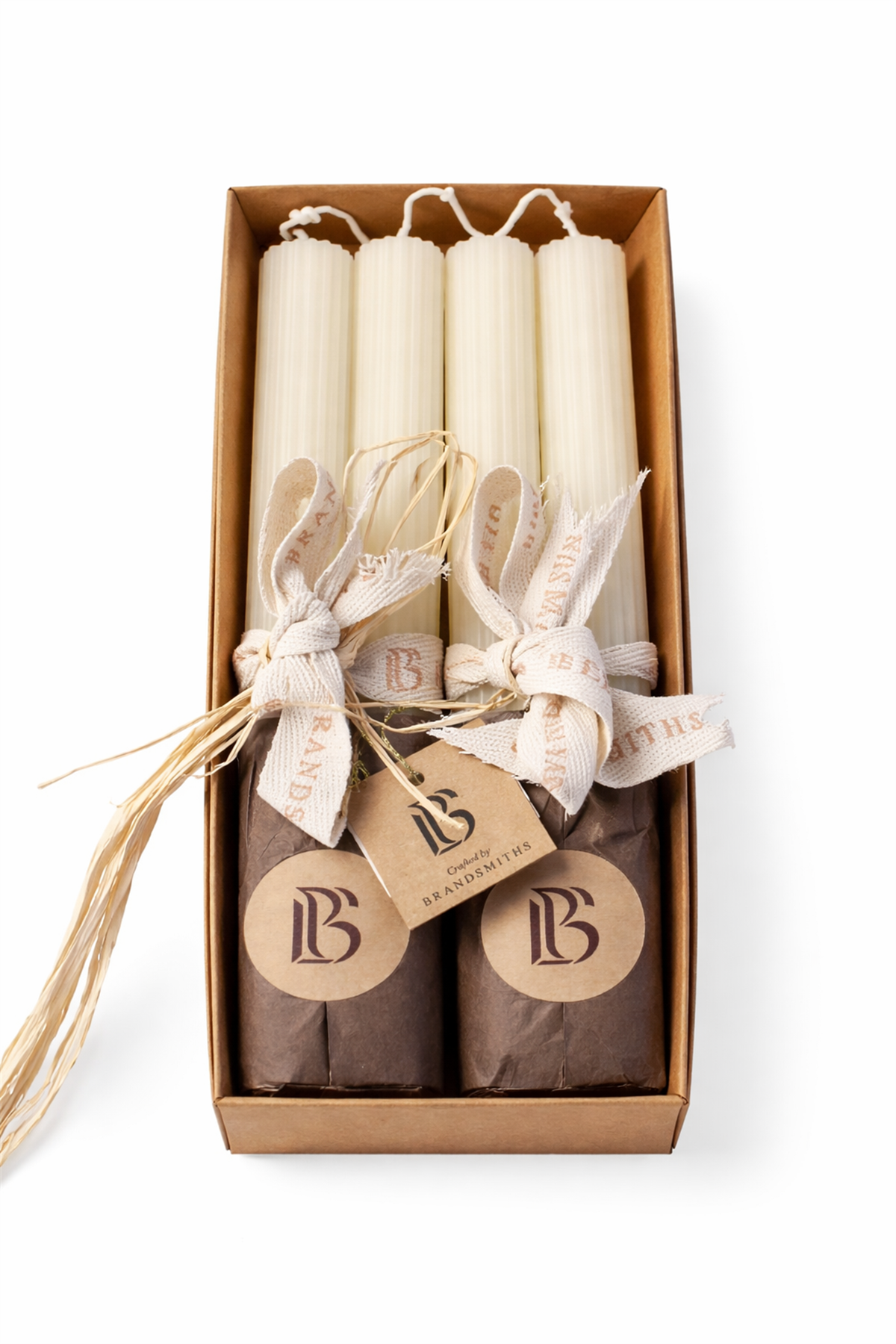 4-Pack Vanilla Scented Pillar Candle