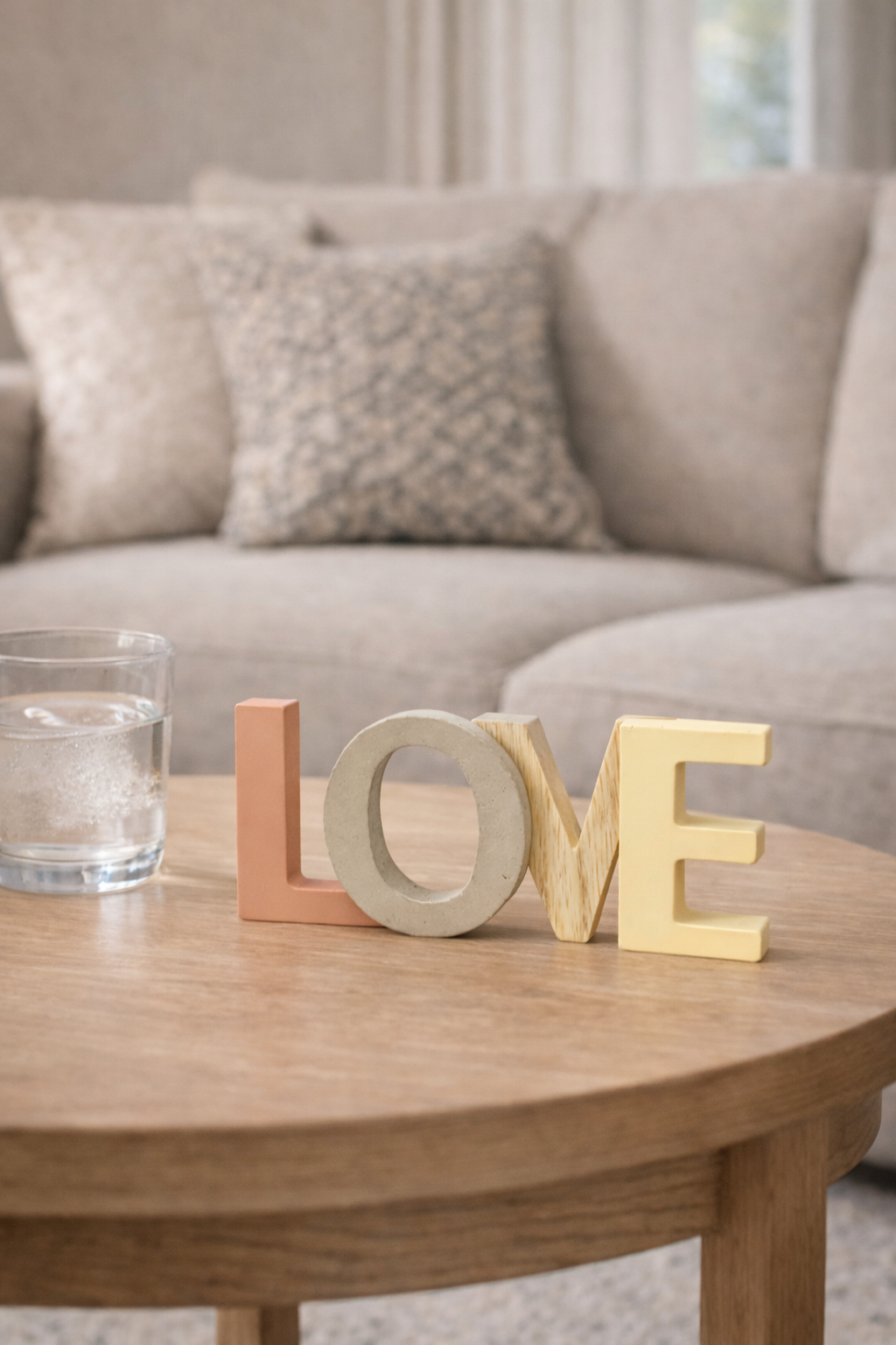 مجسم مزخرف بعبارة LOVE