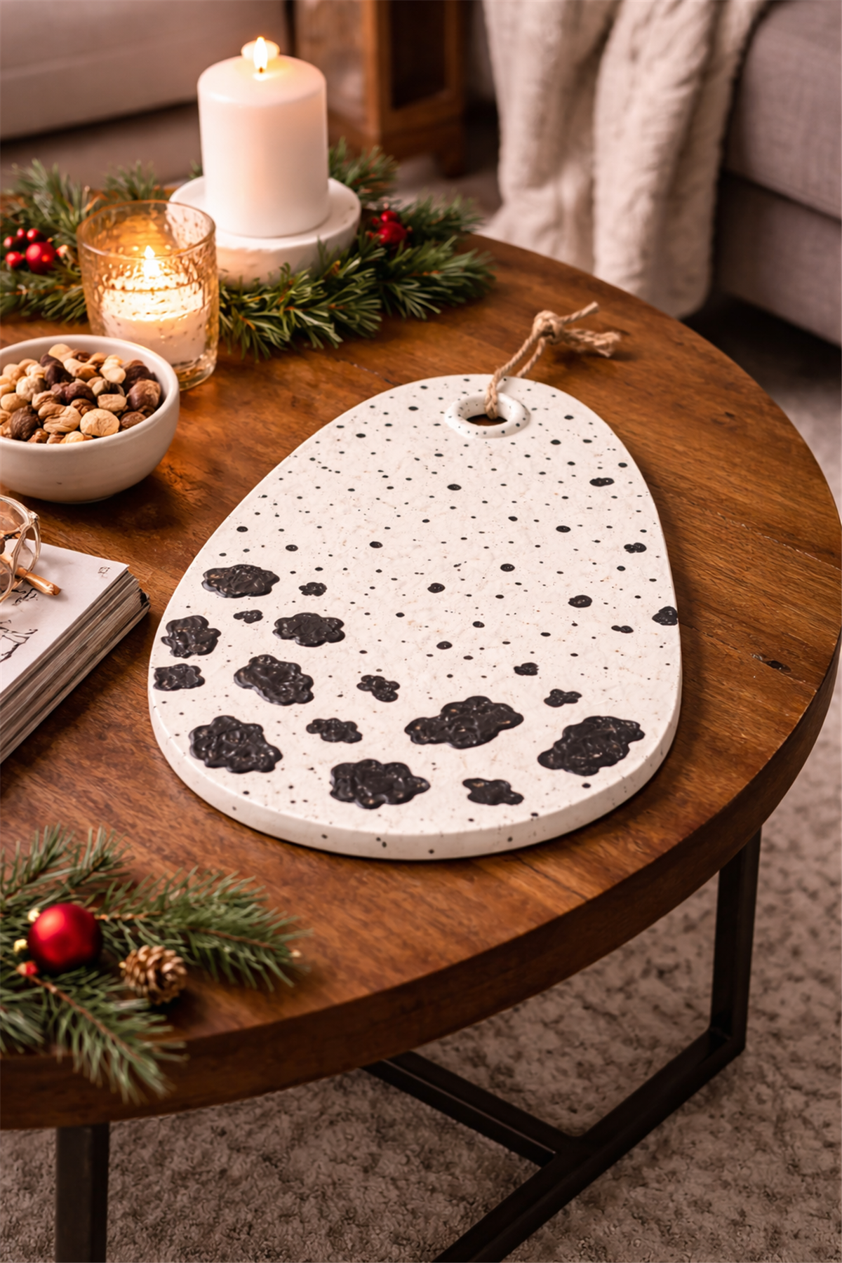 Speckled Ceramic Plate Set (Set of 2)
