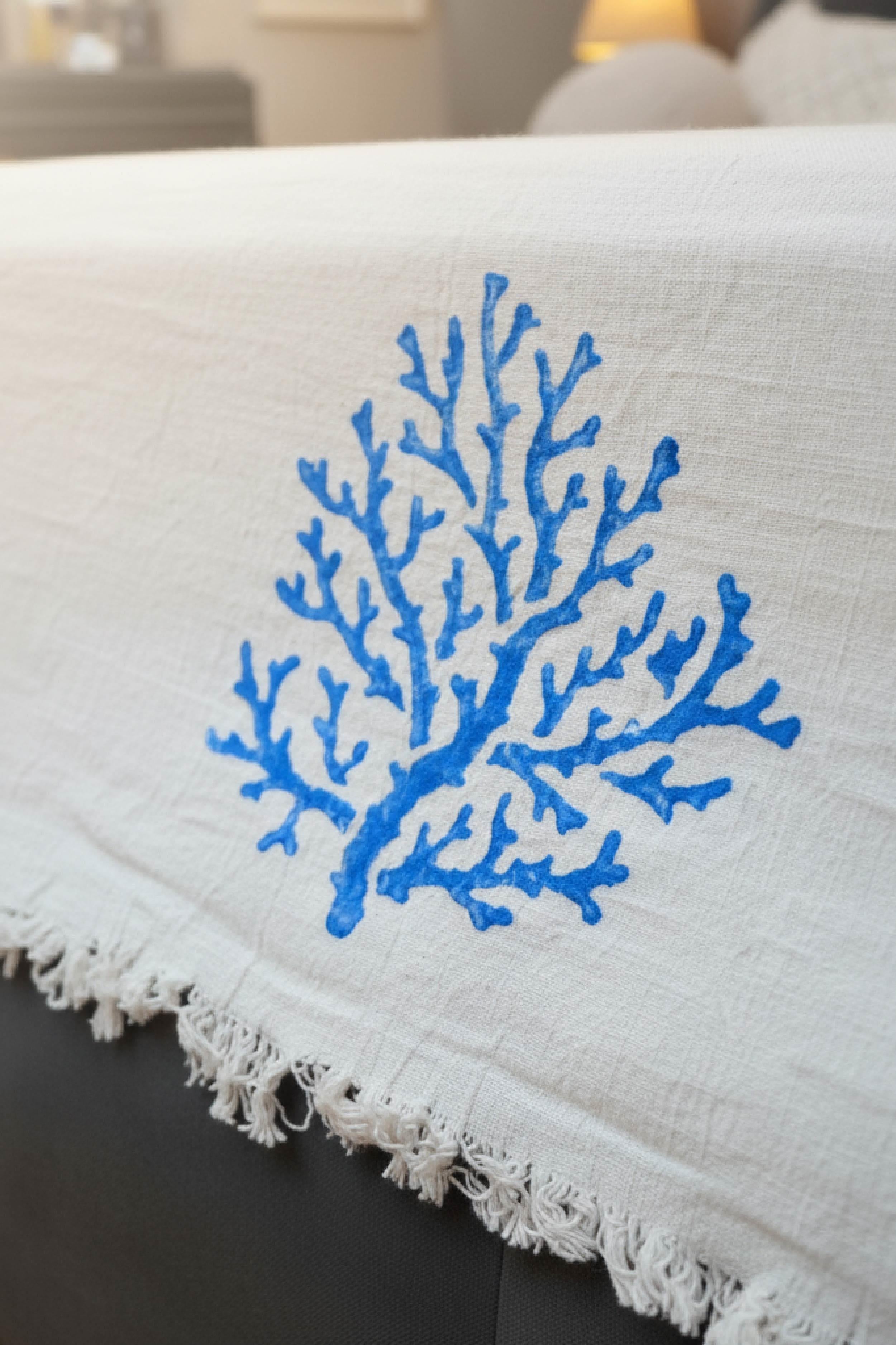 Tree of Life Blue Print Multi-Purpose Cover