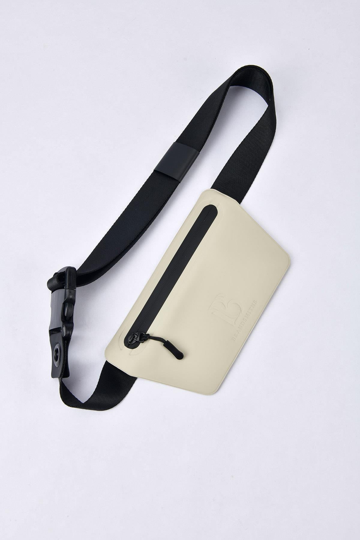 Sand Beige Slant Waist Bag
