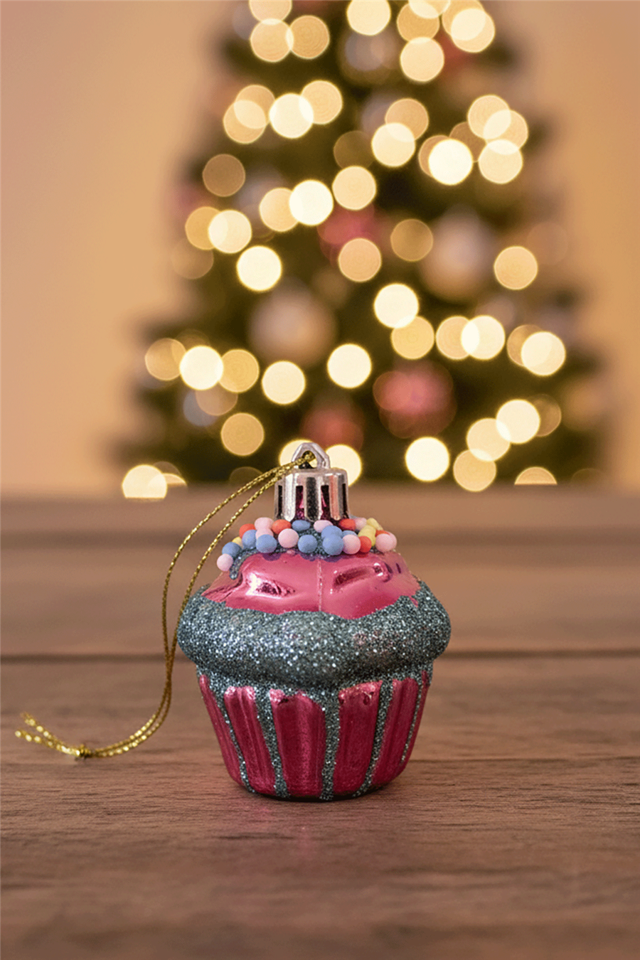 Şekerli Cupcake Ağaç Süsü